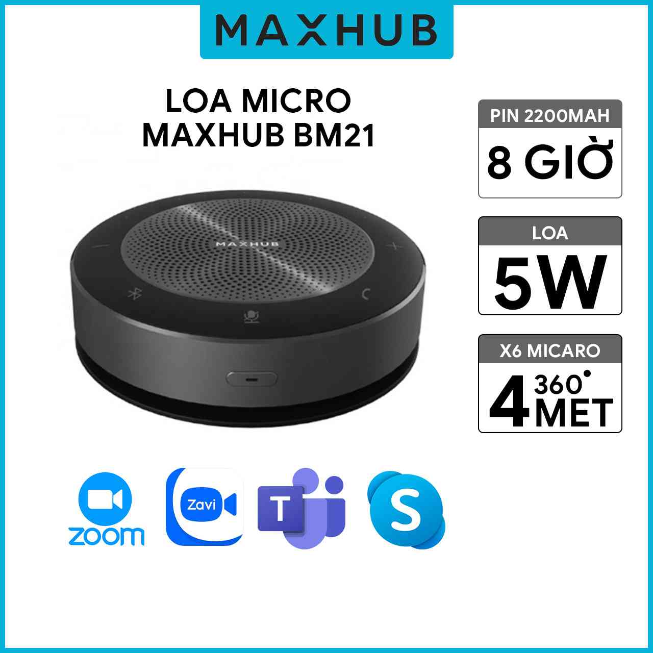 Speakerphone Bluetooth Maxhub BM21