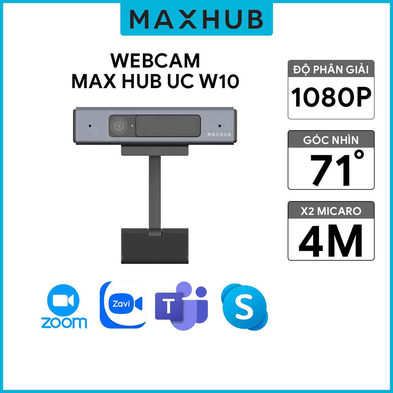 Webcam Maxhub UC W10